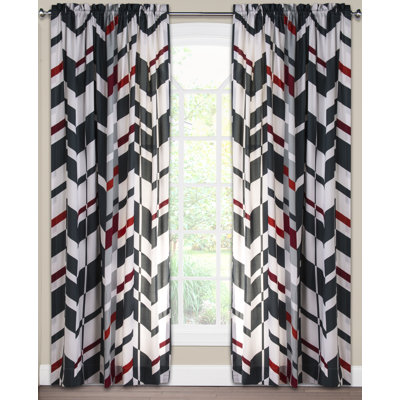 Brigham Semi Sheer Curtain Single Panel