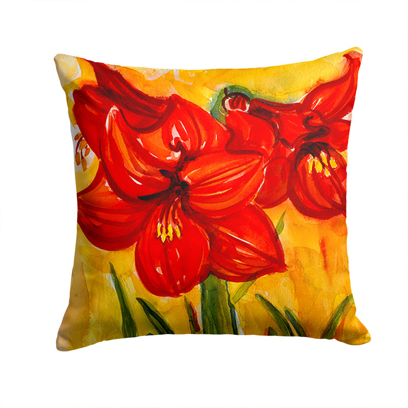 Coussin décoratif intérieur/extérieur amaryllis