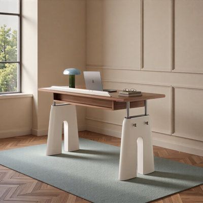Design moderne avec une forme unique - bureau à 2 tiroirs