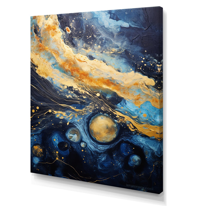 Mysterious Solar System Dream sur impression sur toile, H 20 po x l 12 po x P 1 po, Toile tendue