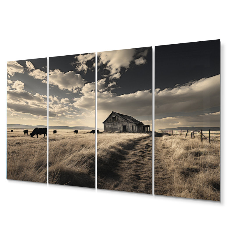 Mosher On Aluminium 4 Pieces, Unframed Metal