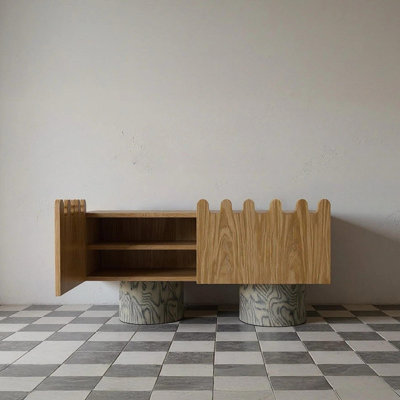 Console en bois massif de style chinois