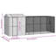 247cm Galvanised Steel Floor Bird Cage