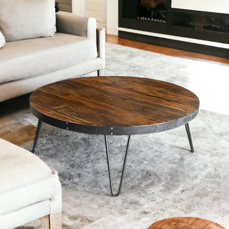 Single Coffee Table, 13.5" H x 48" L x 48" W