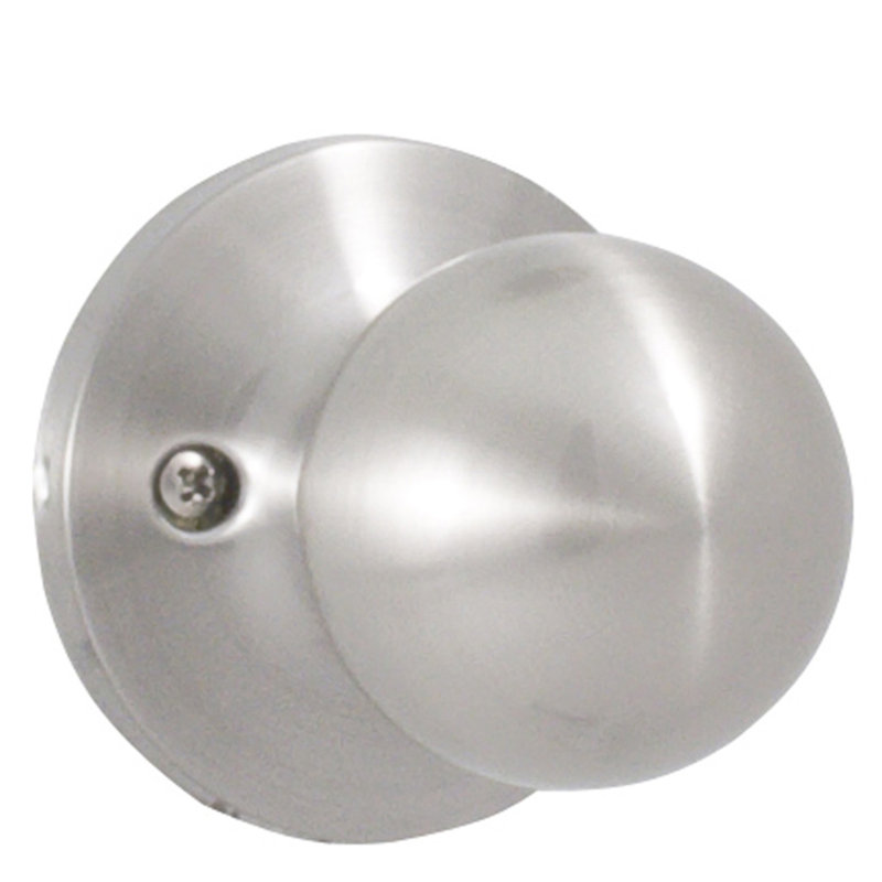 Faux bouton de porte simple Hudson, Nickel satiné
