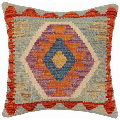 100% Wool Throw Square Pillow Cover & Insert