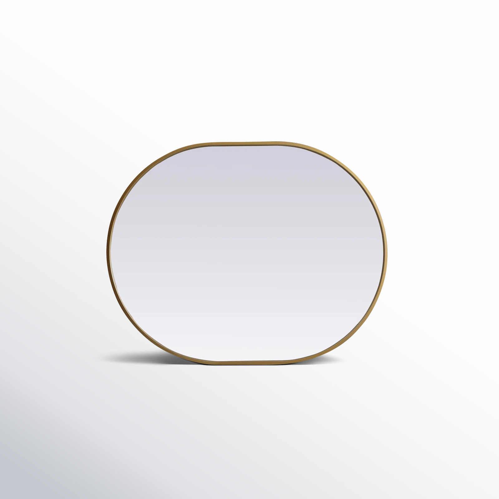 Sabine Metal Pill Wall Mirror, Brass, 30" x 24"