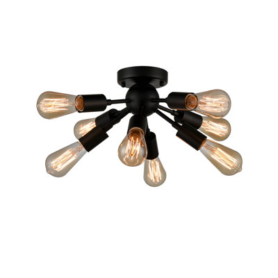 Plafonnier encastré 8 lumières 13,77 po Seekonk