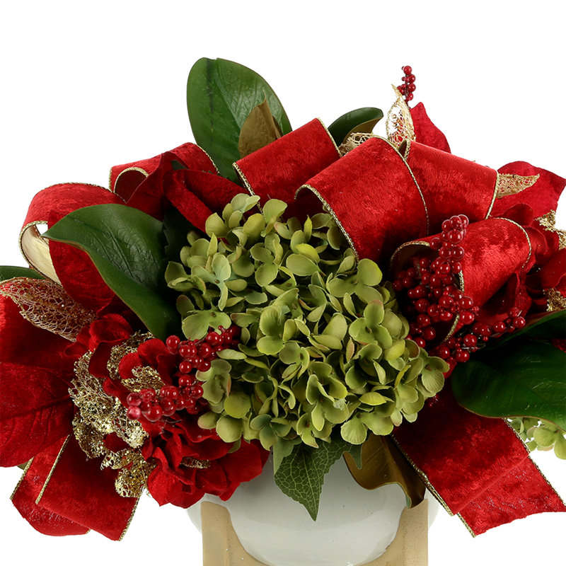 Quintara Polysilk Hydrangea Arrangement in Vase
