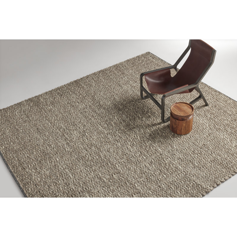 Uni Wool Area Rug in Mink, Rectangle 9' x 12'