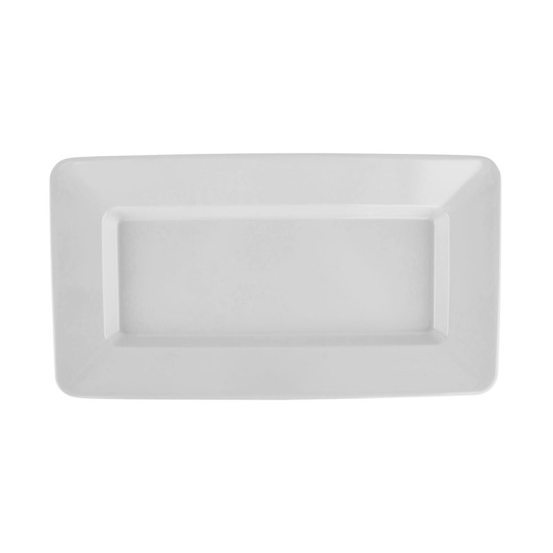 ML-10-BK - Plaque rectangulaire 15 po x 8 po, profondeur 0,75 po, Blanc