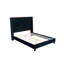Elegant 1Pc Bed Fully Upholstered Frame Fabric Tufted HB Bedroom Wingback Design-2034816318