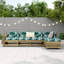 21-2 Wicker 4 - Person Garden Lounge Set-765395135