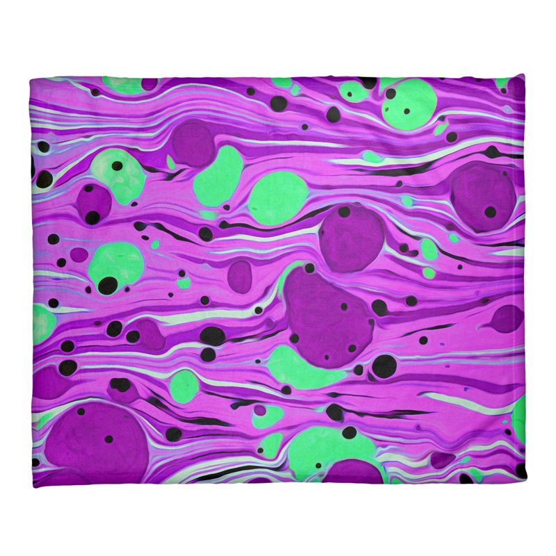 Jeté polaire Katelyn Elizabeth, Mauve / Vert