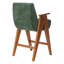 Tabouret de comptoir rembourré avec accoudoirs Kyajah-1931962081