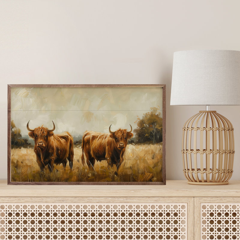 Couple de vaches par Petals Prints Design, H 10 po x l 16 po