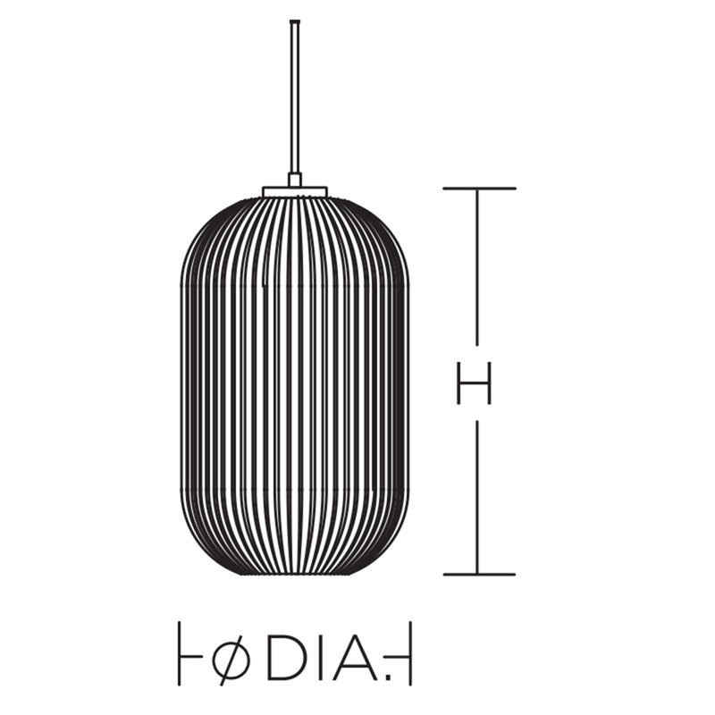 Luminaire suspendu géométrique à 1 lumière Darval, H 8,15 po x l 5 po x P 5 po