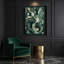 Abstrait art figuratif sur toile vert-1729688864