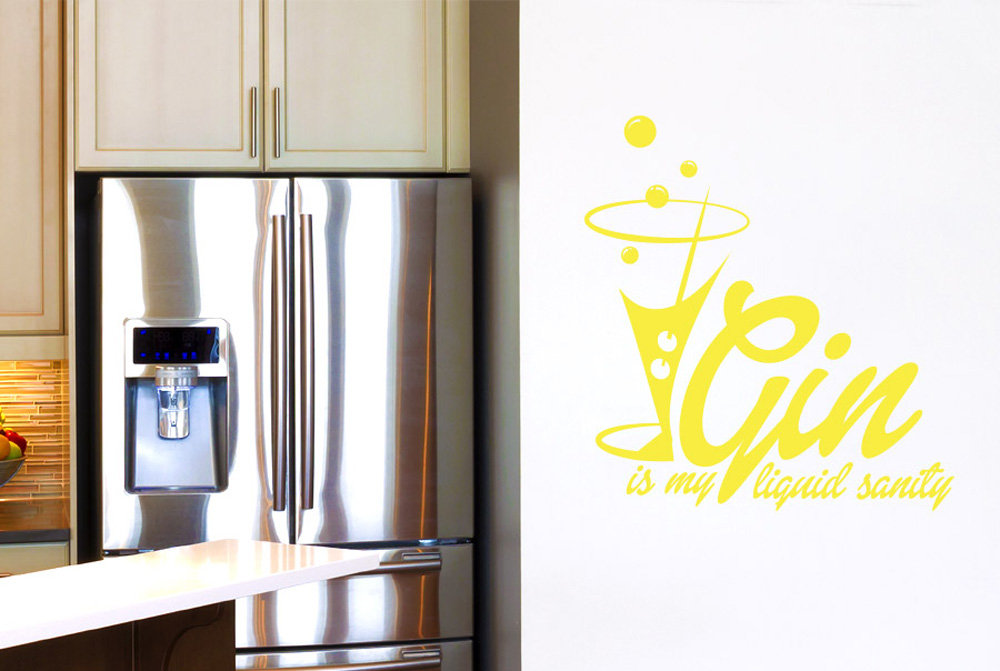 Gin Is My Liquid Sanity Wall Sticker
