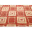 Tapis rouille en laine noué à la main de conception unique 6 pi 6 po x 9 pi 10 po New Age