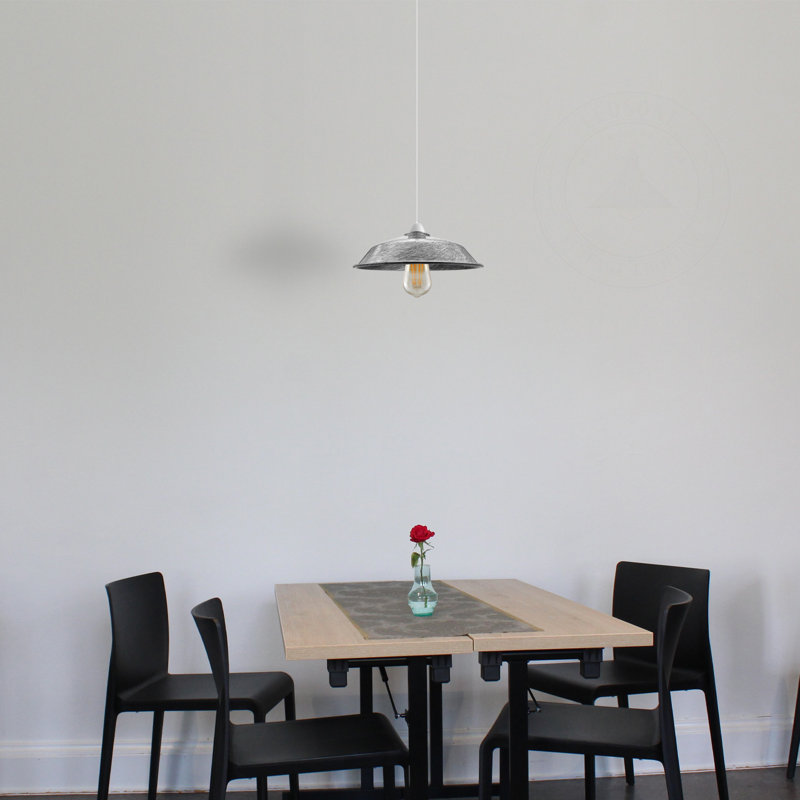 Simonides 7cm H Metal Bowl Lamp Shade ( Uno ), Brushed Silver