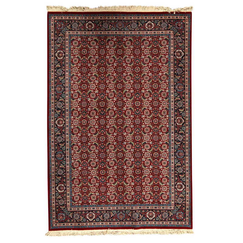 Wool Oriental Area Rug in Navy