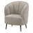 Glynes Upholstered Channel Back Curved Chair Beige-666693634