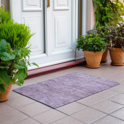 Machine Washable Indoor/Outdoor Chantille ACN1163 Lavender Rug