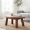 Wilder Oval Coffee Table, Solid Reclaimed Wood, Small 28x18x11