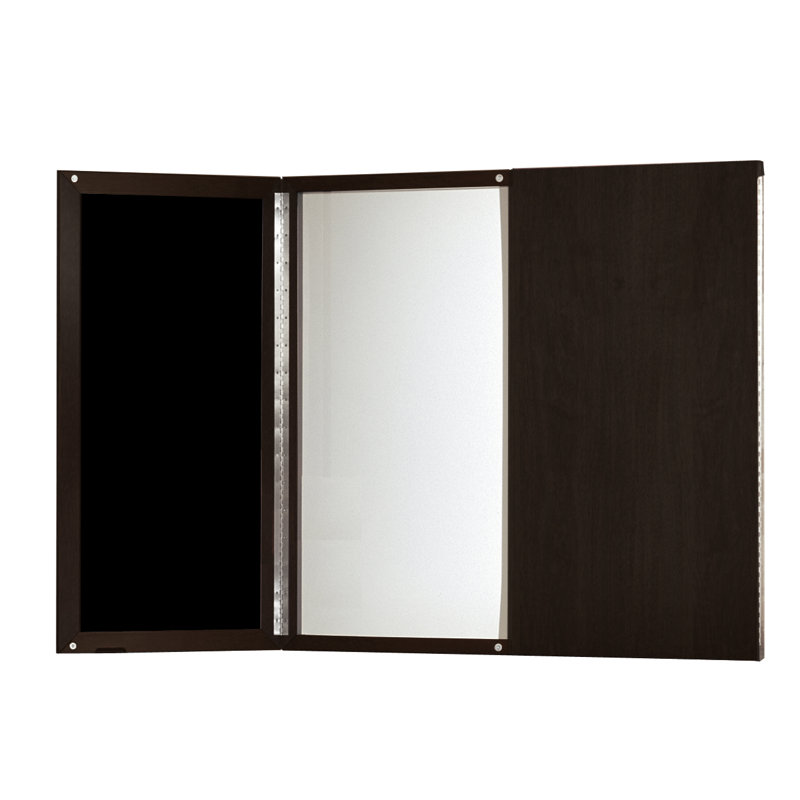 Medina Series Enclosed Whiteboard, 48 x 48, Mocha