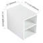 Petites tablettes de rangement murales de 12 pouces, convenant à une petite salle de bain, blanc brillant