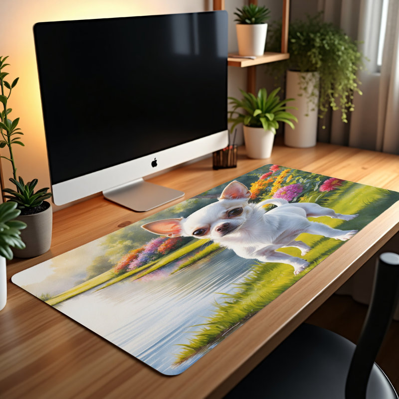 Polyester Desk Pad, 14.4x12.1