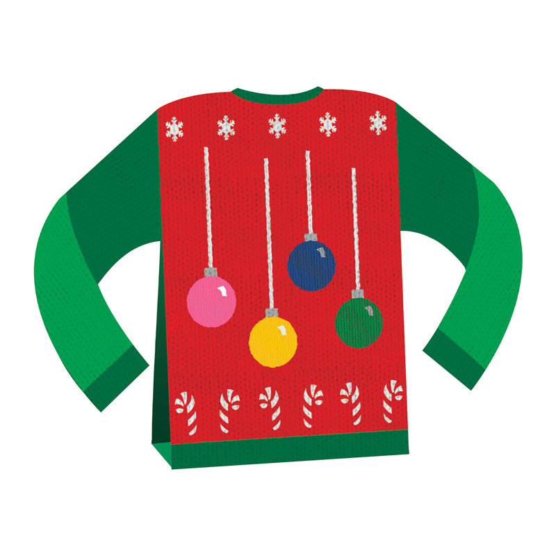 Pièce maîtresse de chandail de Noël 3-D