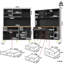 Black Tall Storage Cabinet with LED Lighting & Pegboard Shelves, Highboard for Living, Affordable Organization