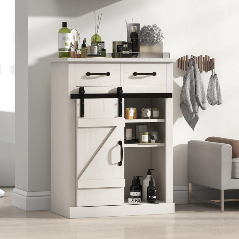 David-Junior Accent Cabinet, White