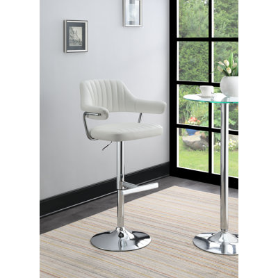 Arnetha Swivel Upholstered Adjustable Height Counter Stool