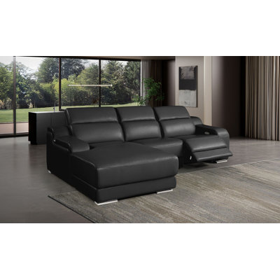Canapé modulaire en cuir italien 3 pièces Hillcrest