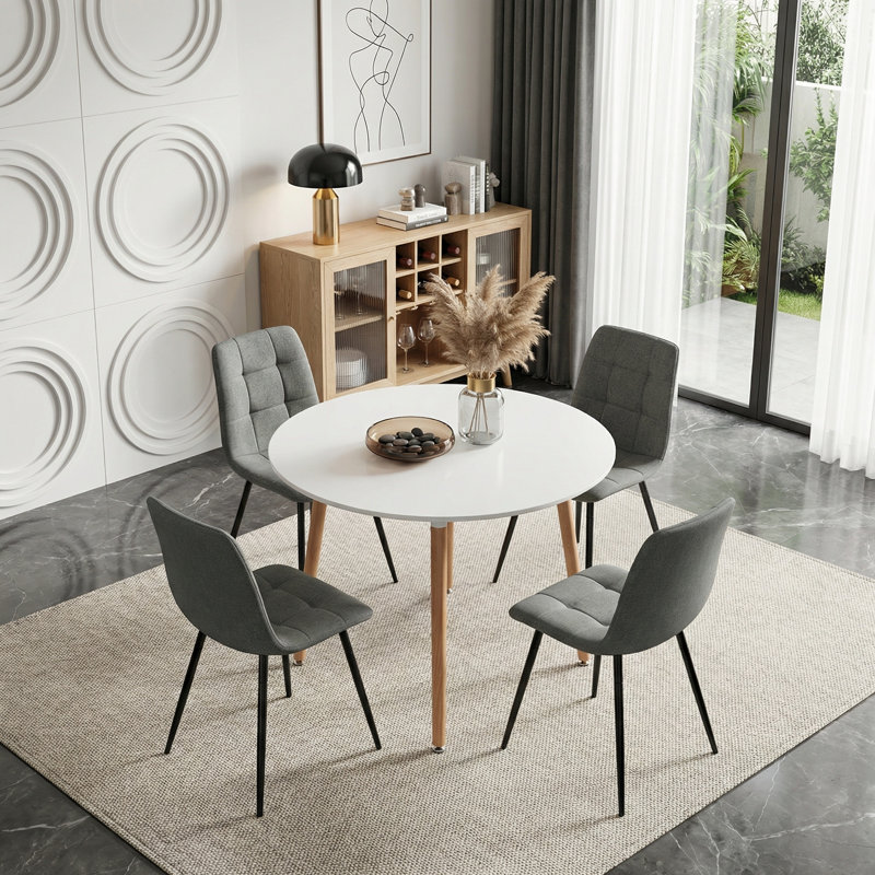 4 - Person Dining Set, Grey