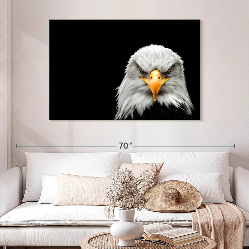 Angry Bald Eagle, 32" H x 48" W