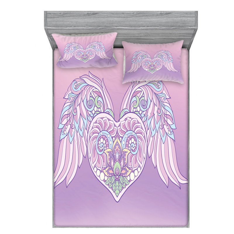 Microfiber Sheet Set, Queen Sheet Set with Fitted Sheet