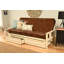 Stratford Full / Double 79'' Upholstered Futon And Mattress-739108651-739108655