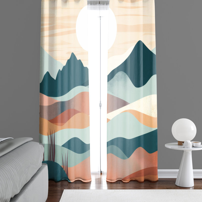 Paire de rideaux semi-transparents Bessy, L 56 po x L 78 po
