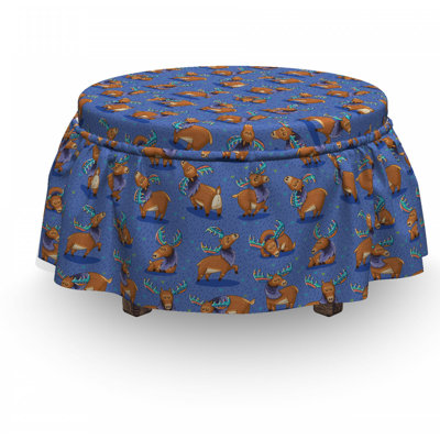 Box Cushion Ottoman Slipcover