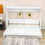 Lit escamotable en bois avec système de levage hydraulique et bureau intégré-869836890-869836888