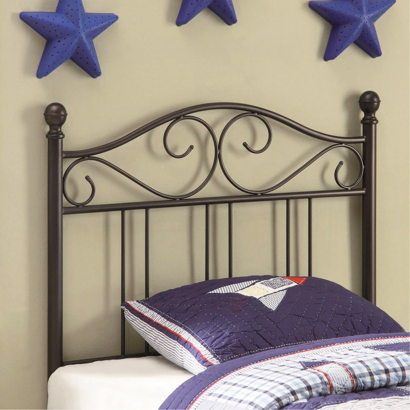 Tête de lit simple en métal foncé bronze