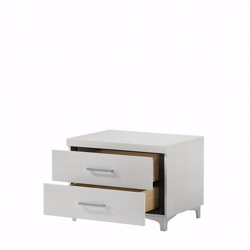 White Finish Nightstand