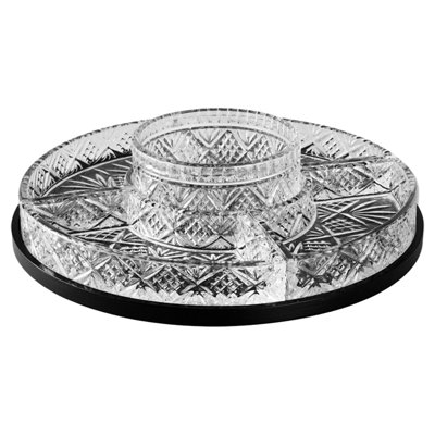 Dublin Crystal 5 Section Lazy Susan
