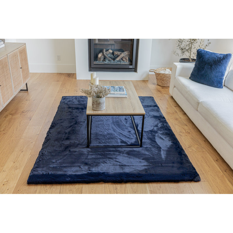 Bushore White Area Rug, Rectangle: 10' x 13'