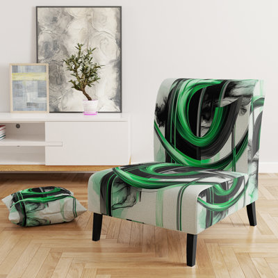 Gold Touch Art Deco I - Chaise d'appoint rembourrée moderne et contemporaine et chaise moderne