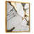 Toile avec cadre flottant or